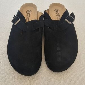 White Mountain Women’s Size 8 Bari Leather Footbeds Clog Slide On